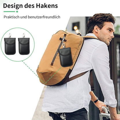 2x Autoschlüssel Hülle mit RFID Schutz – Keyless Go Tasche