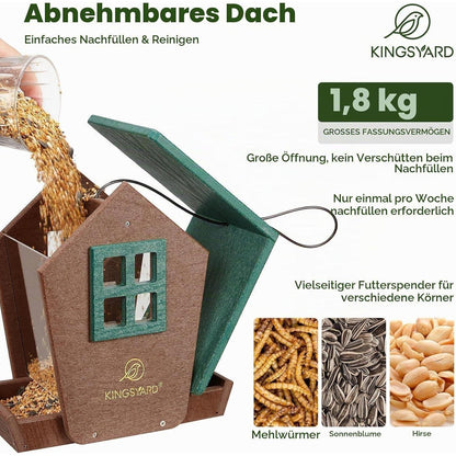 Vogelhaus zum Aufhängen – Recycelt & Wetterfest