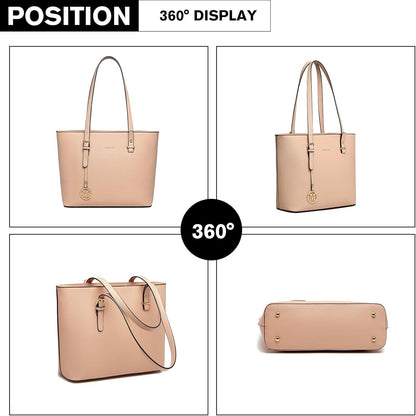 Miss Lulu Damen Handtasche Henkeltaschen Umhängetasche
