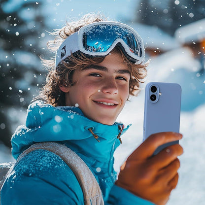 iPhone 16 Hülle Silikon mit Kameraschutz & Schutzfolie