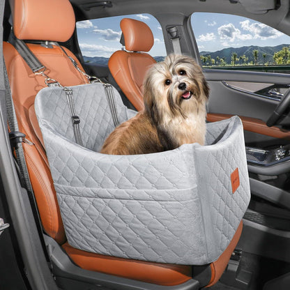 Hunde Autositz grau mittel – Waschbar & Sicher