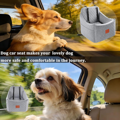 Hunde Autositz grau mittel – Waschbar & Sicher