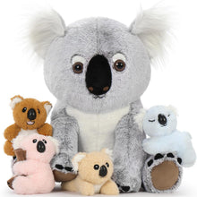 XXL Koala Kuscheltier mit Babys - Weiches Plüschtier für Kinder