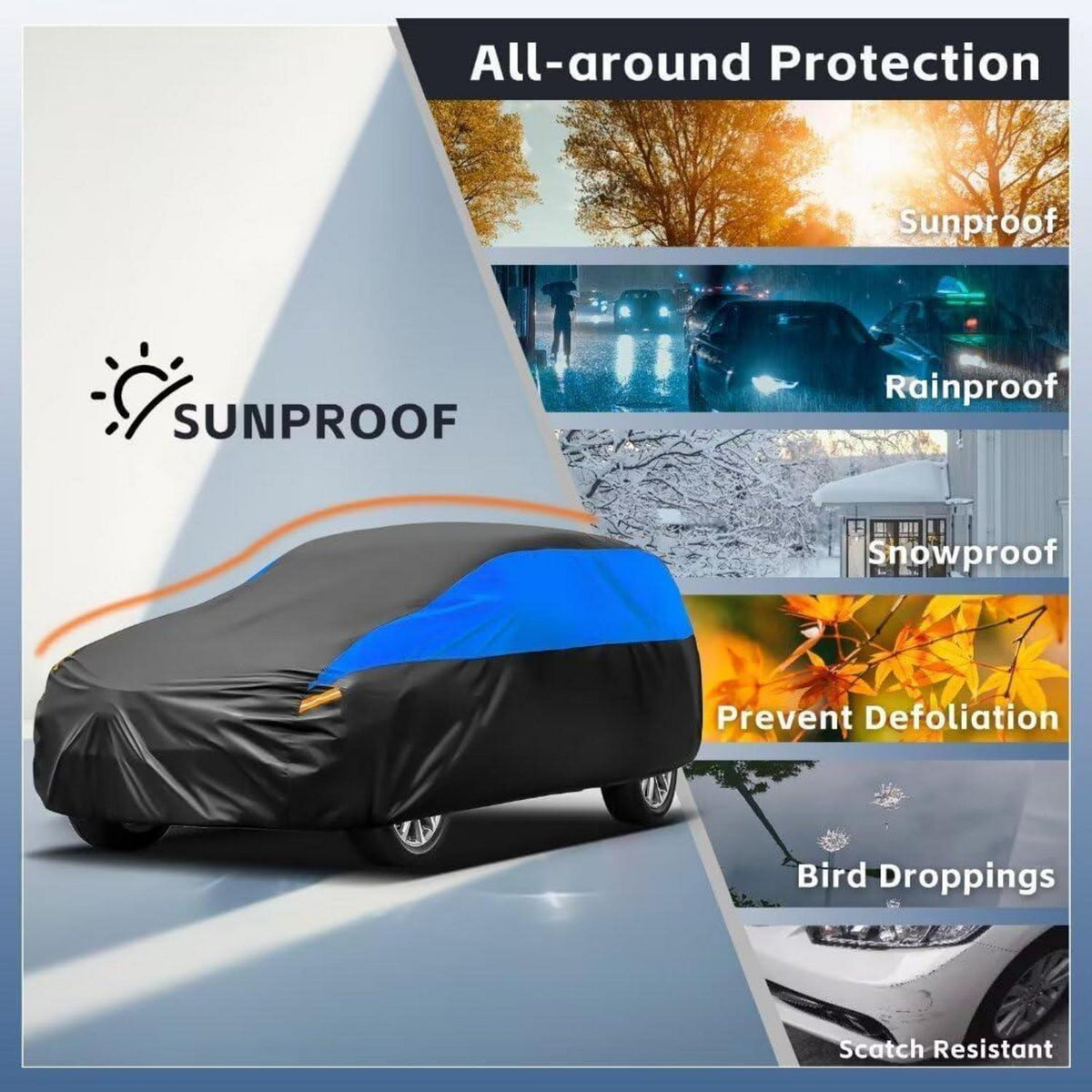Wasserdichte Autoabdeckung für Peugeot 3008 (2009-2024)