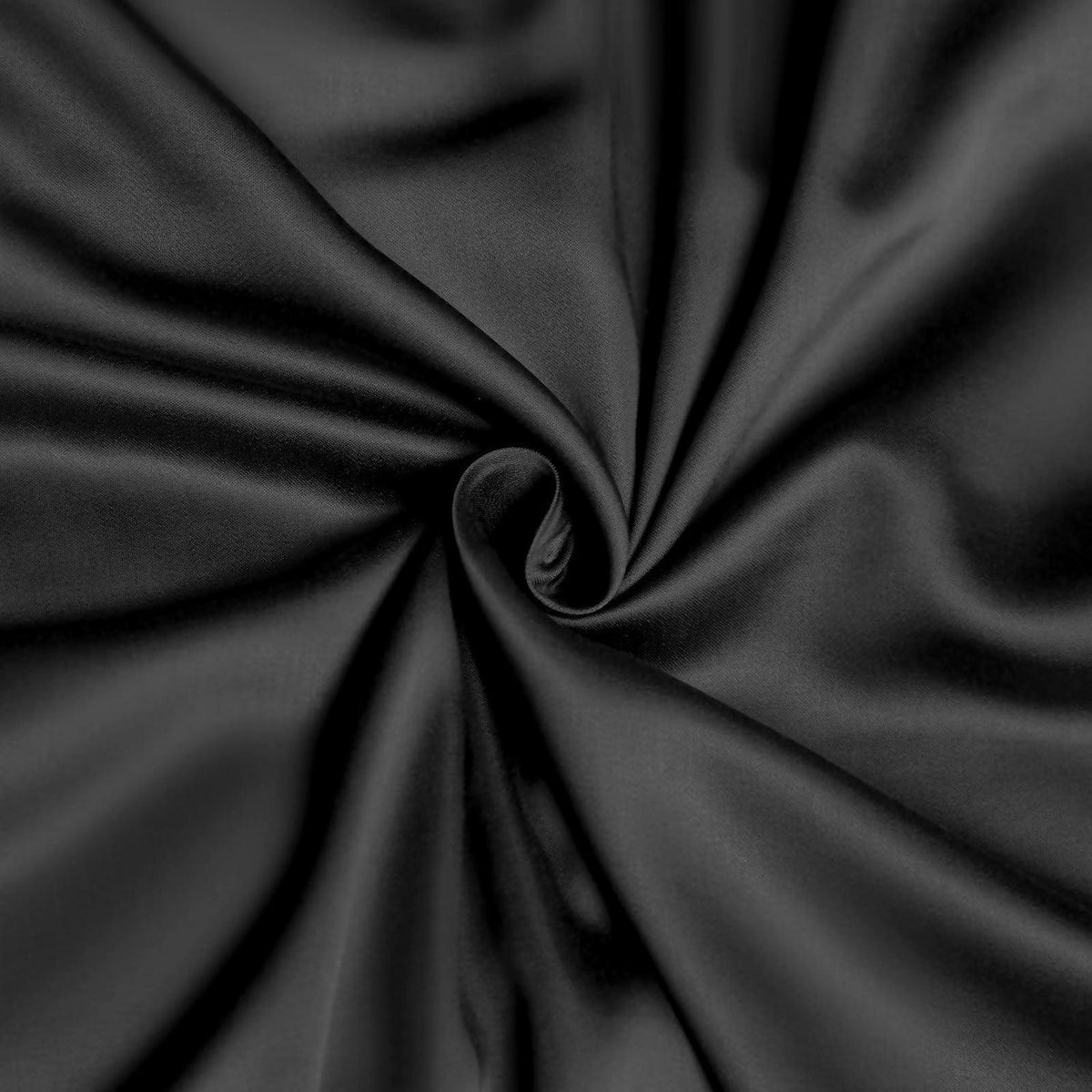 Bambus Bettwäsche 220x240 cm Schwarz | Atmungsaktiv & Kühlend