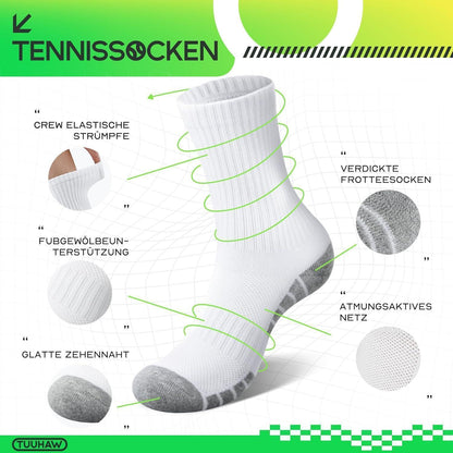 6 Paar Sportsocken Herren Damen – Atmungsaktiv & Komfortabel