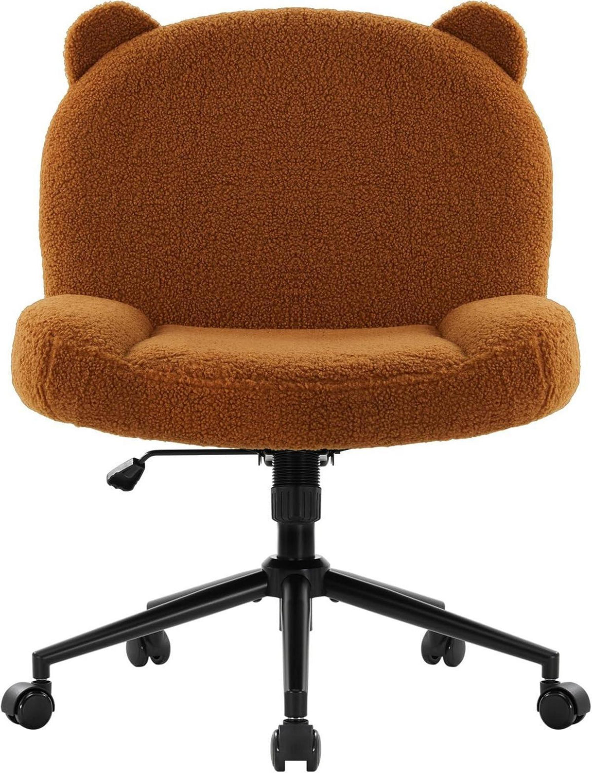 Ergonomischer Bürostuhl mit Rollen und Stoffpolsterung
