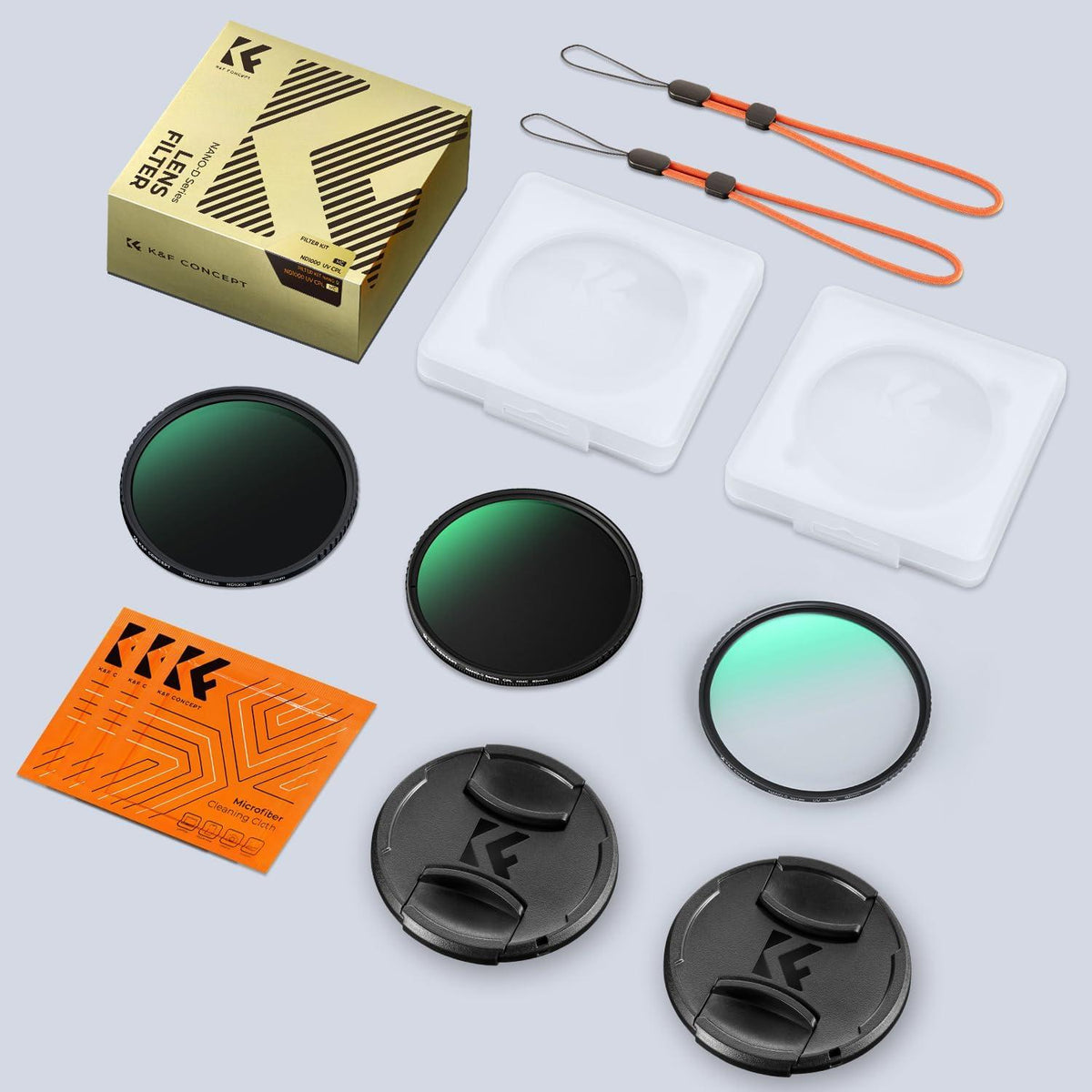 62mm K&F Concept Nano D-Serie Filterset - Polfilter CPL UV ND1000