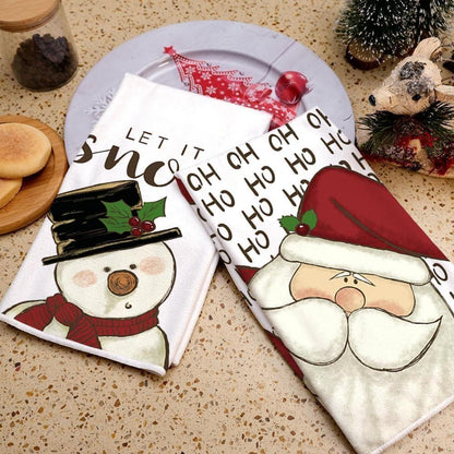 Weihnachtsdeko Geschirrtücher 2er Set Weihnachten 40x60 Tisch Küche