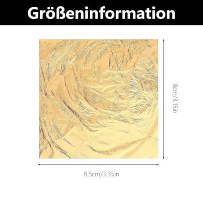 100 Blatt Blattgoldfolie zum Basteln & Dekorieren