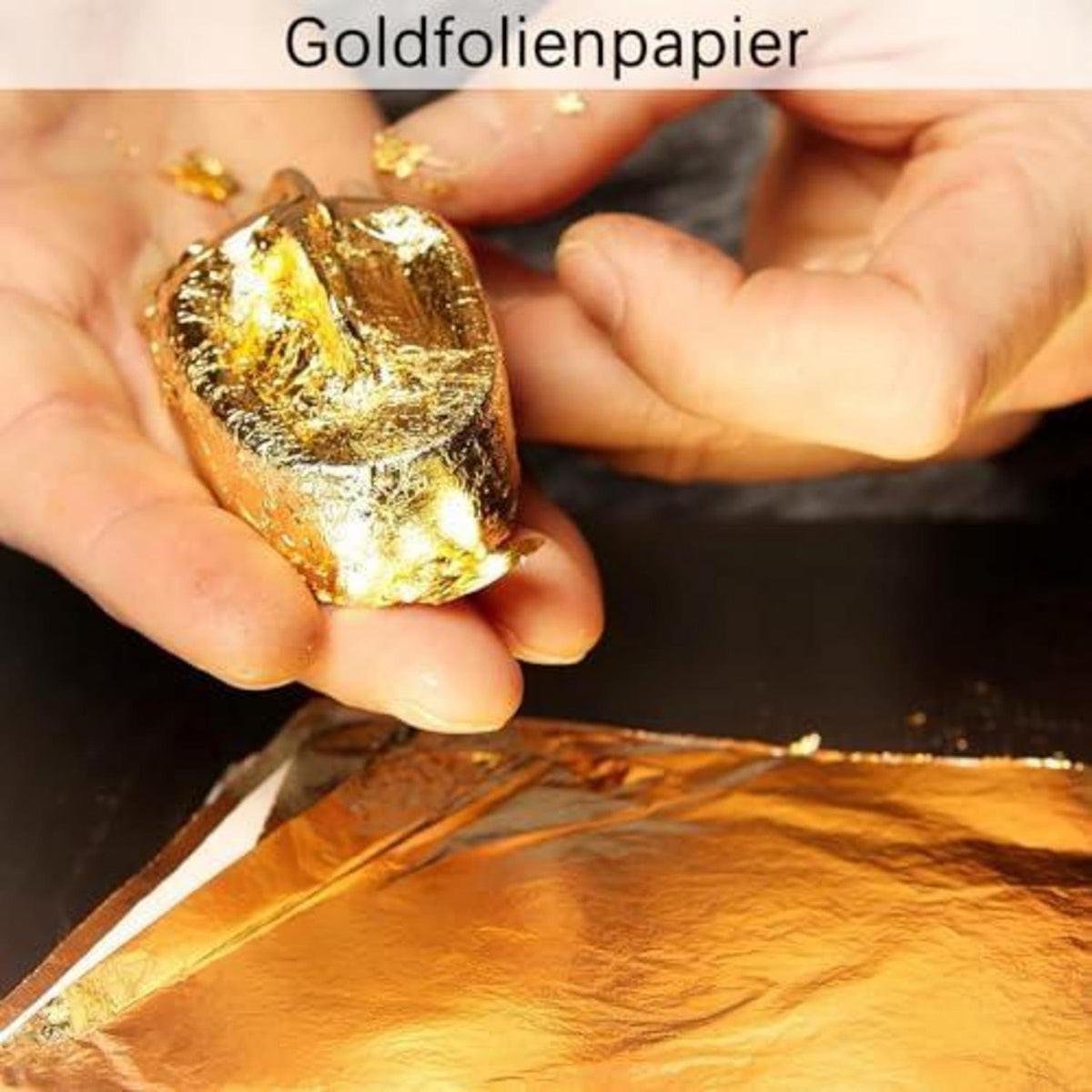 100 Blatt Blattgoldfolie zum Basteln & Dekorieren