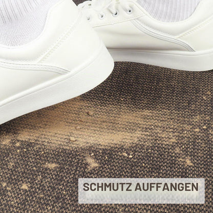 Fussmatte Innen 90x150 cm – Rutschfest & Waschbar Braun
