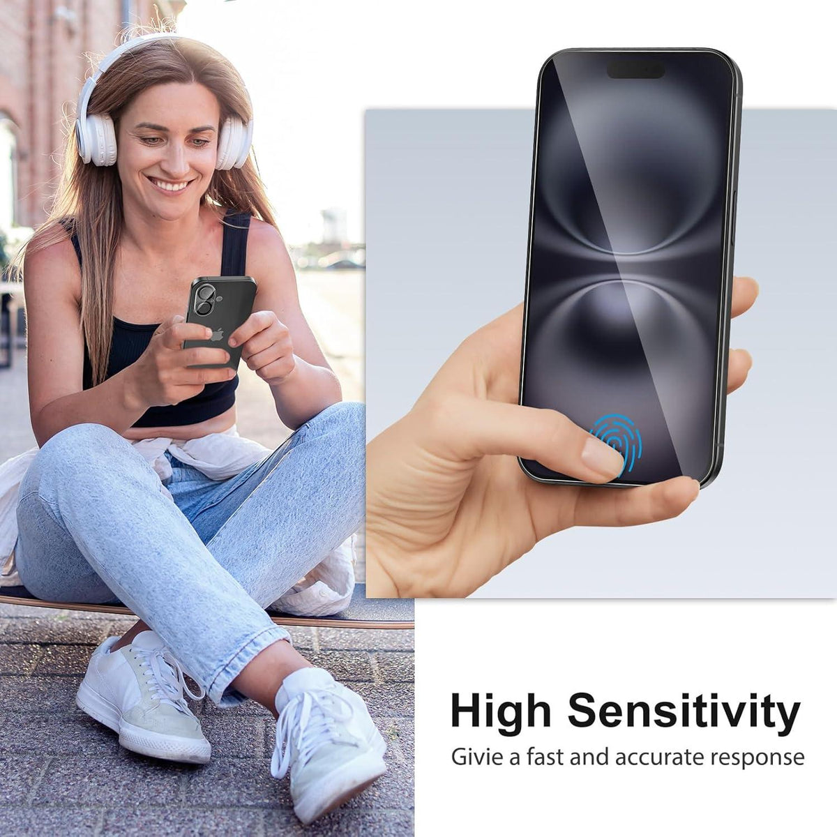 SPARIN iPhone 16 Panzer Schutz Glas 3+3 Stück Schutzfolie Kameraschutz 9H Härte HD-Klar 6.1 Zoll