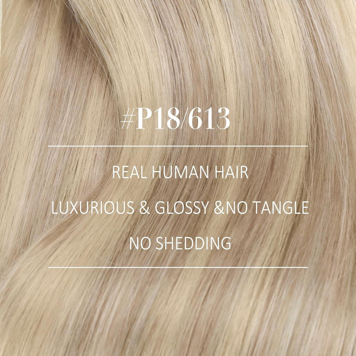 Blond Echthaar Tressen 50cm - Aschblond & Platinblond