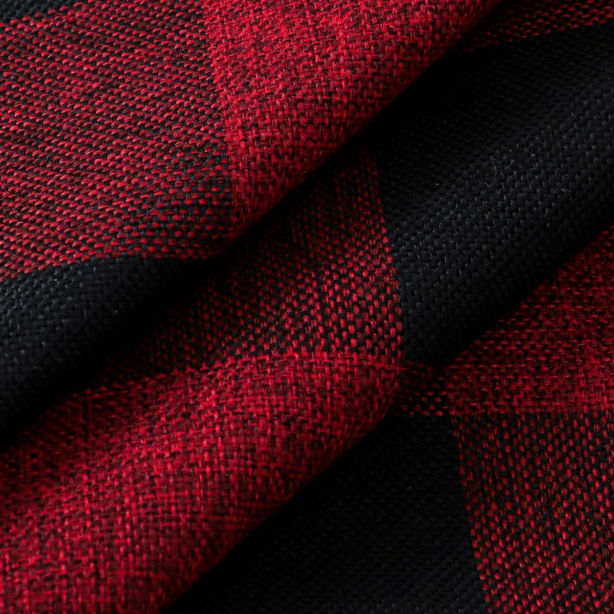 2x Kissenbezug Buffalo Plaid Schwarz Rot 40x40cm