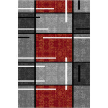 WTHYGB Teppich Läufer Flur rutschfest 60x200cm Rot Kariert