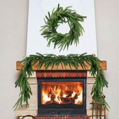 Künstliche Tannengirlande 2.7m (9ft) - 2er Set für Weihnachten
