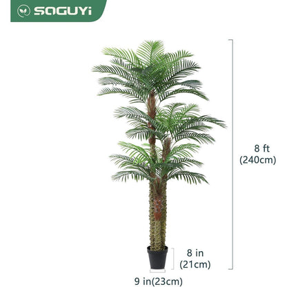 Künstliche Palme 240cm UV-beständig für Außen & Innen
