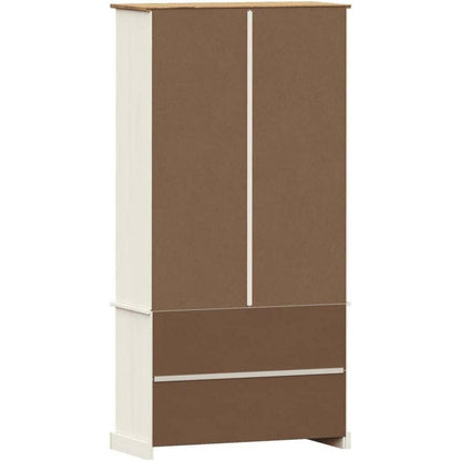 Vitrine VIGO Weiß Kiefernholz 85x35x170 cm