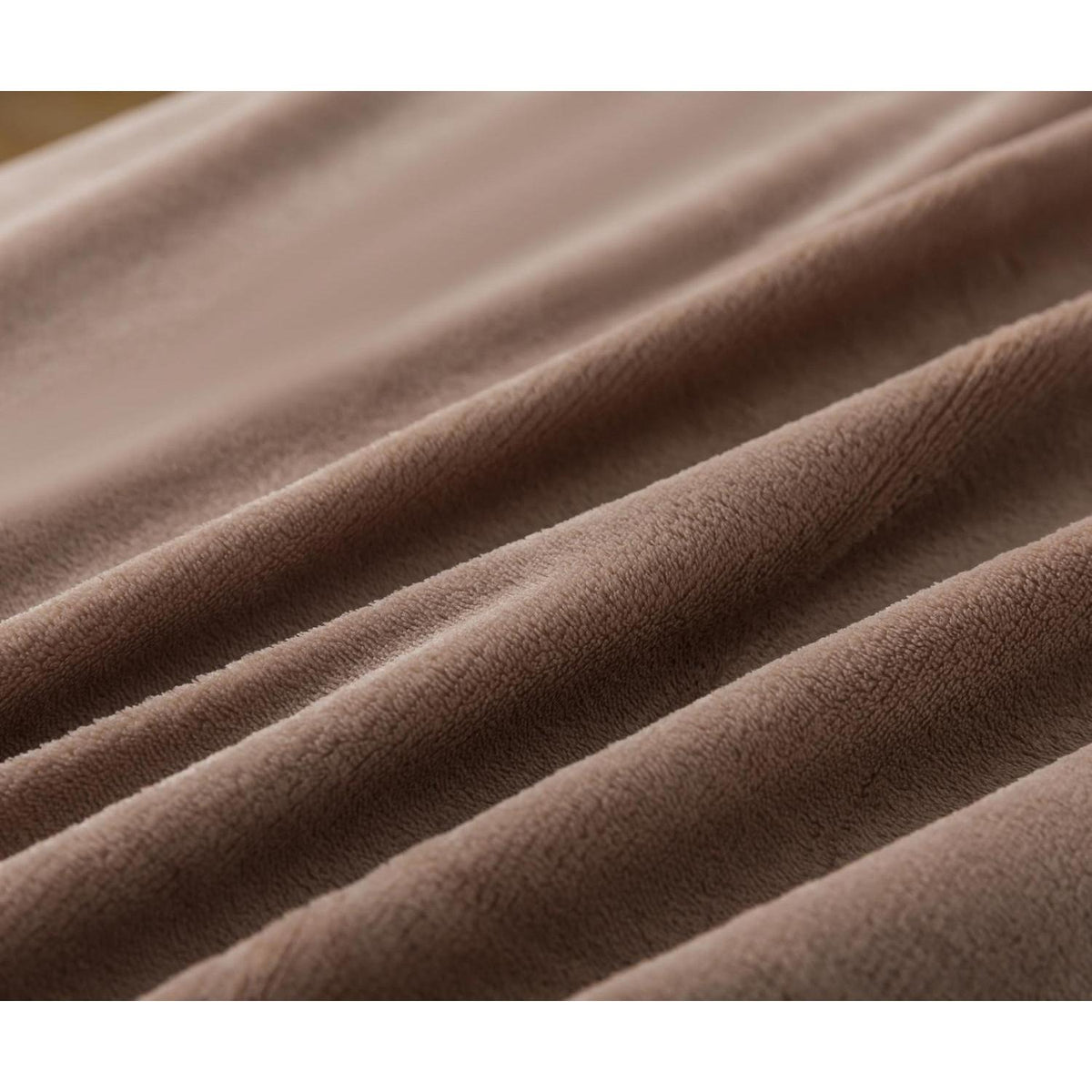 Flauschige Bettwäsche 155x220 cm, 2-tlg. Set, Kaffeebraun
