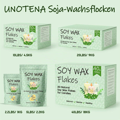 Sojawachs Flocken 9kg - Natürliches Wachs für Kerzen