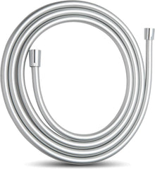 Hochwertiger PVC Duschschlauch 2,5m Silber Handbrause Waschmaschine