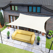 Wasserdichtes Sonnensegel 5x6m Creme mit 95% UV-Schutz