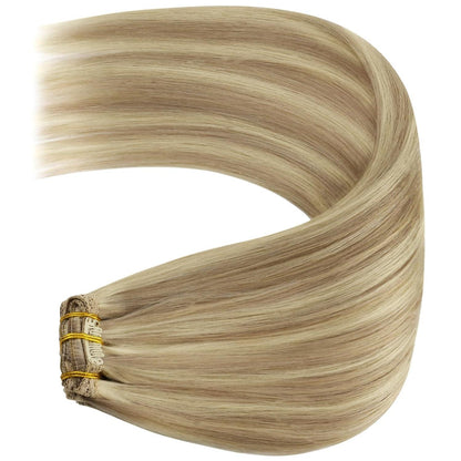 Blond Clip-in Echthaar Extensions 40cm – Volumengeber