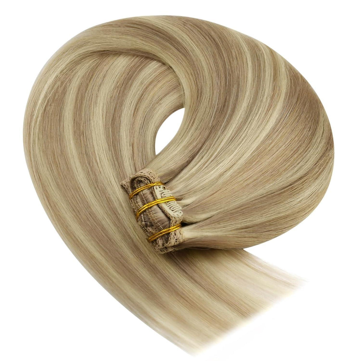 Clip-in Echthaar Extensions Blond 55cm – 150g Remy Haar