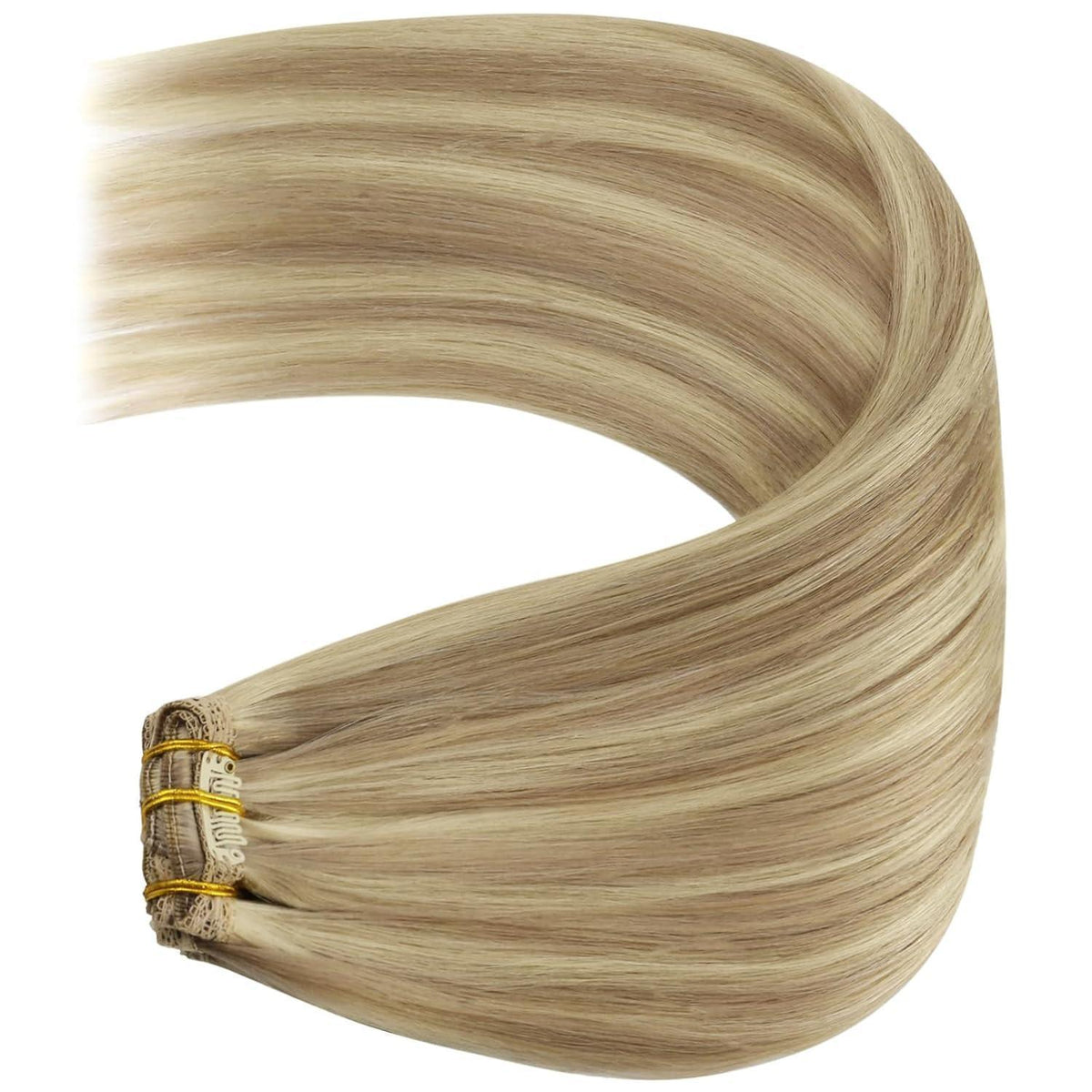 Clip-in Echthaar Extensions Blond 55cm – 150g Remy Haar