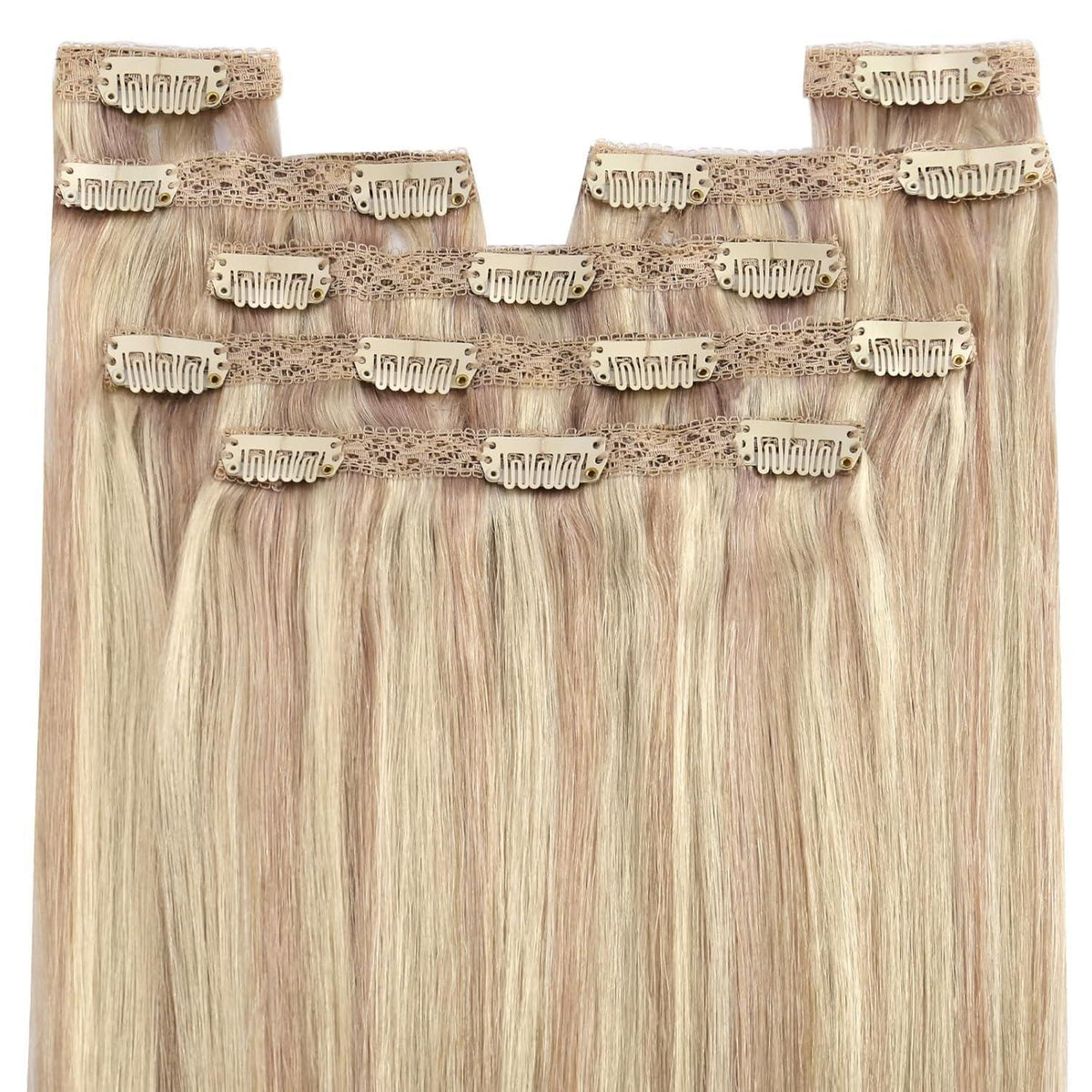 Echthaar Haarverlängerung 1-Clip #18/613, 45cm