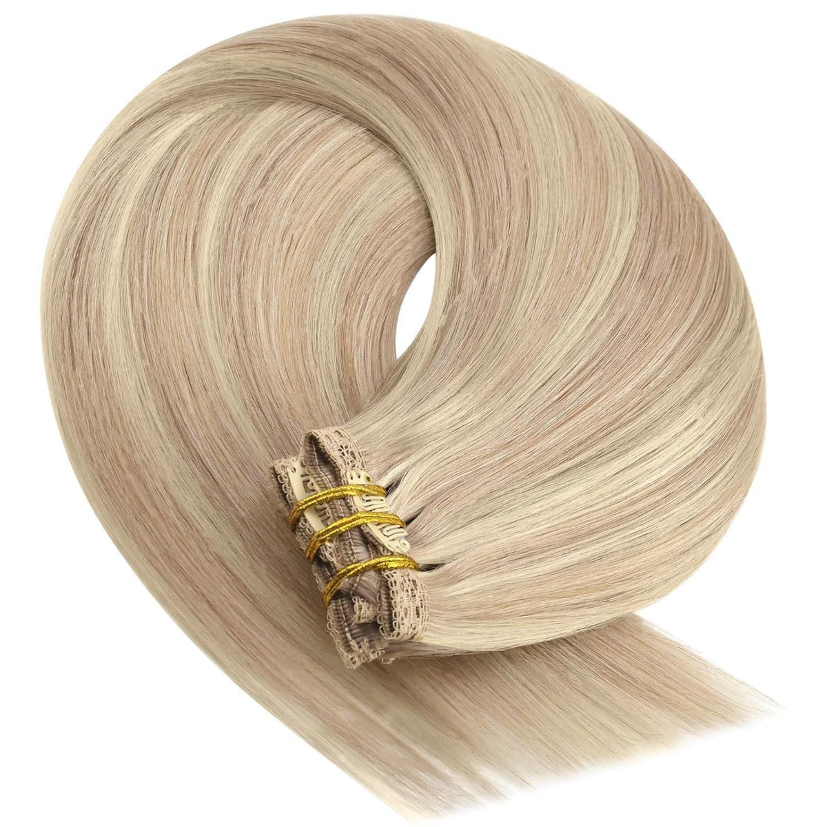 Echthaar Haarverlängerung 1-Clip #18/613, 45cm