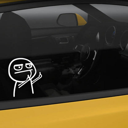 6x Mittelfinger Aufkleber – Auto, Laptop & Wanddeko