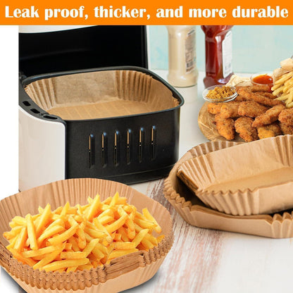 Backpapier für Heißluftfritteuse – 125 Stück, 20x24cm
