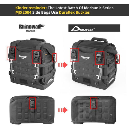 Motorrad-Satteltaschen 35L wasserdicht mit Schnellverschluss und MOLLE