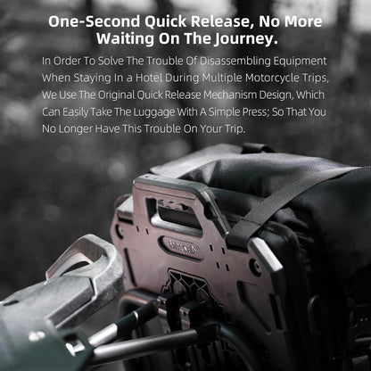 Motorrad-Satteltaschen 35L wasserdicht mit Schnellverschluss und MOLLE