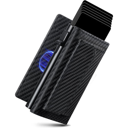 Herren Geldbörse Slim Wallet mit XL Münzfach & RFID Schutz