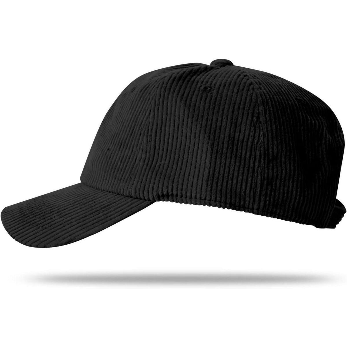Cord Baseball Cap Damen Winter Verstellbar Warm Schwarz