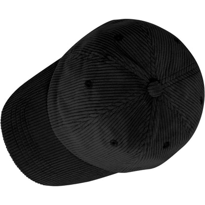 Cord Baseball Cap Damen Winter Verstellbar Warm Schwarz