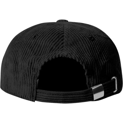 Cord Baseball Cap Damen Winter Verstellbar Warm Schwarz