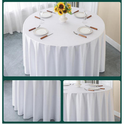 Runde Satin Tischdecke Dunkelbraun 300 cm – Elegant & Glänzend