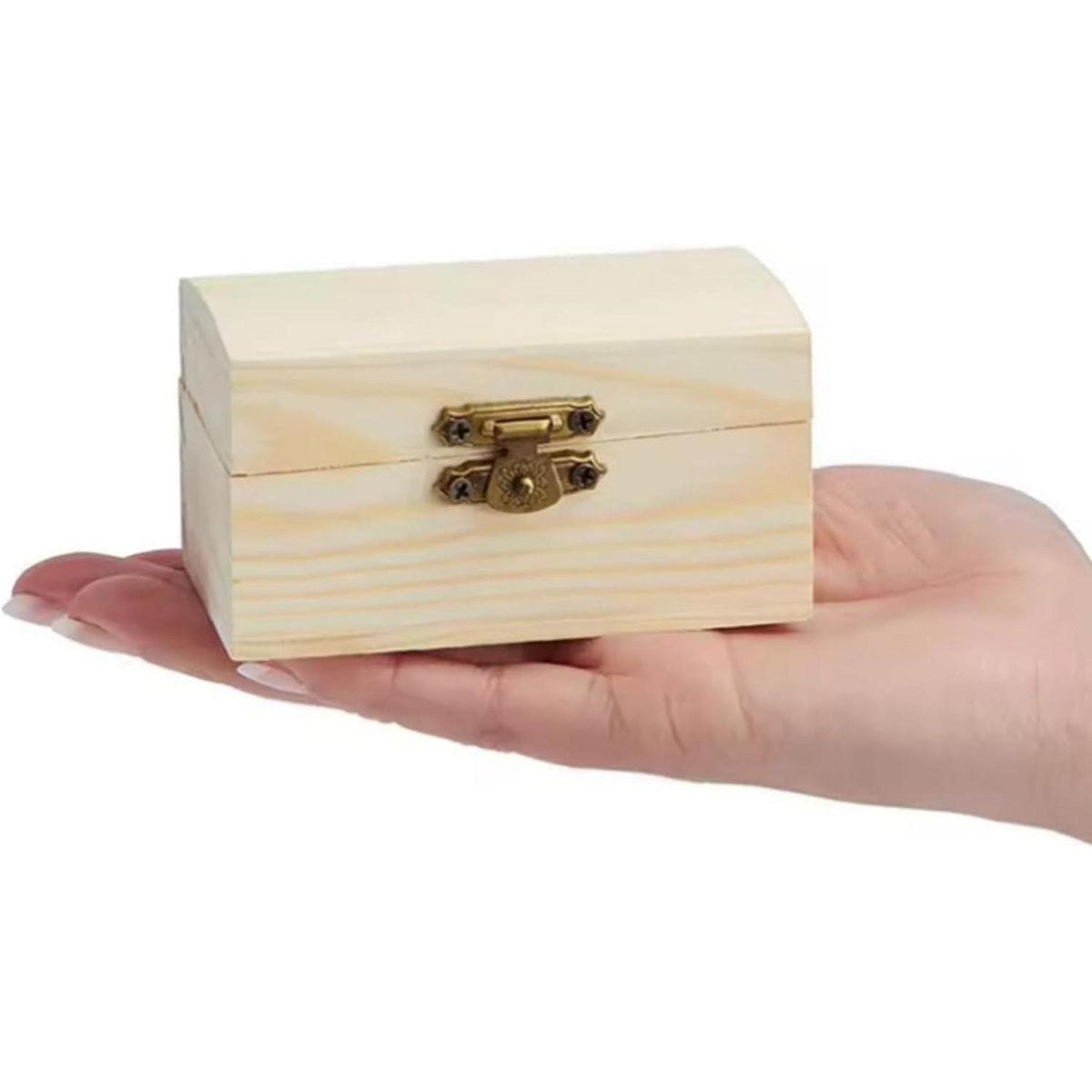 Holzkiste klein – 10er Set, Schatztruhe zum Basteln & Dekorieren