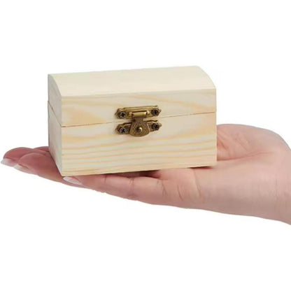 Holzkiste klein – 10er Set, Schatztruhe zum Basteln & Dekorieren