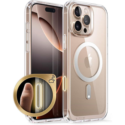 iPhone 16 Pro Hülle MagSafe Transparent Militärschutz