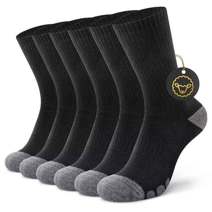 Wandersocken Merino 3er-Pack Schwarz 47-50 – Damen & Herren