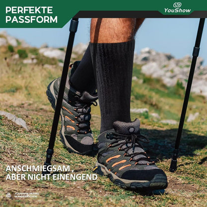 Wandersocken Merino 3er-Pack Damen Herren Outdoor Trekking 43-46