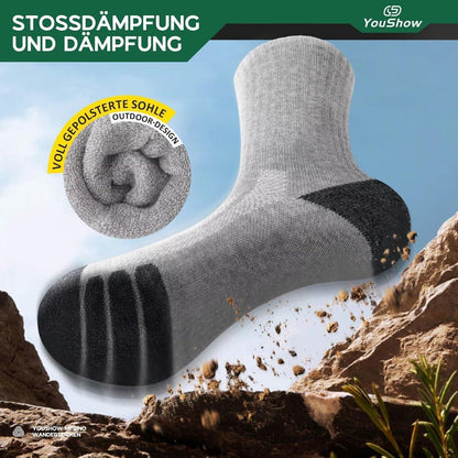 Wandersocken Merino 3er-Pack Damen Herren Outdoor Trekking 43-46