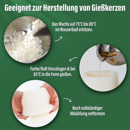 Natürliches Sojawachs für Kerzen – 10kg Granulat zum Gießen