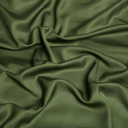 Bambus Bettwäsche Set 135x200cm Olivgrün Atmungsaktiv & Kühlend