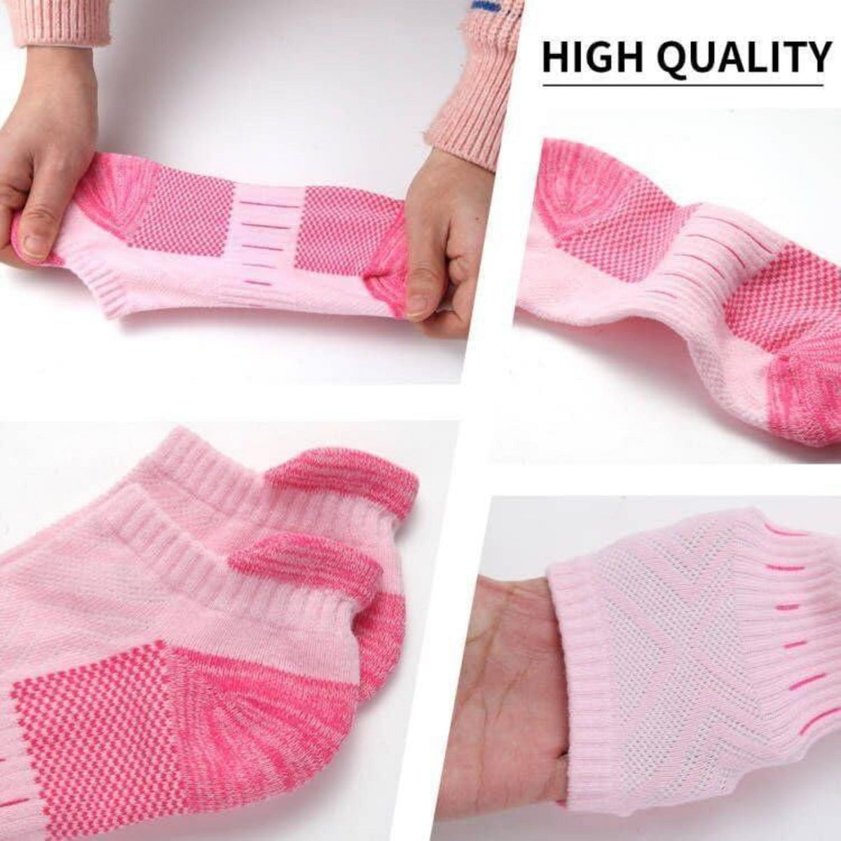 Sportsocken Damen 6er Pack – Atmungsaktiv & Gepolstert (35-42)